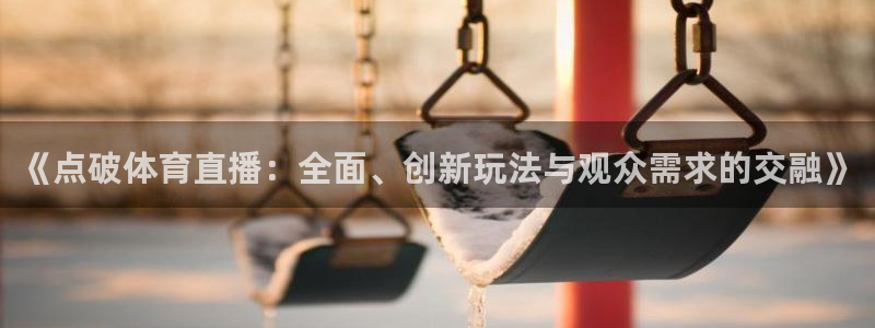 《点破体育直播：全面、创新玩法与观众需求的交融》